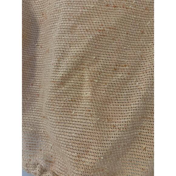 Vintage Tan Beige Nan Scott Tweed Button Up Shirt Best Fits Small - Picture 4 of 5